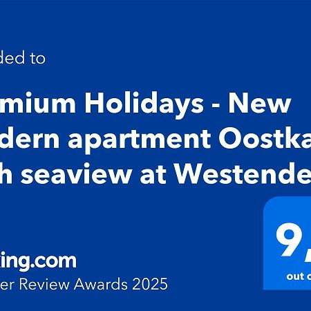 Premium Holidays - New Modern Apartment Oostkant With Seaview At Westende Middelkerke Εξωτερικό φωτογραφία